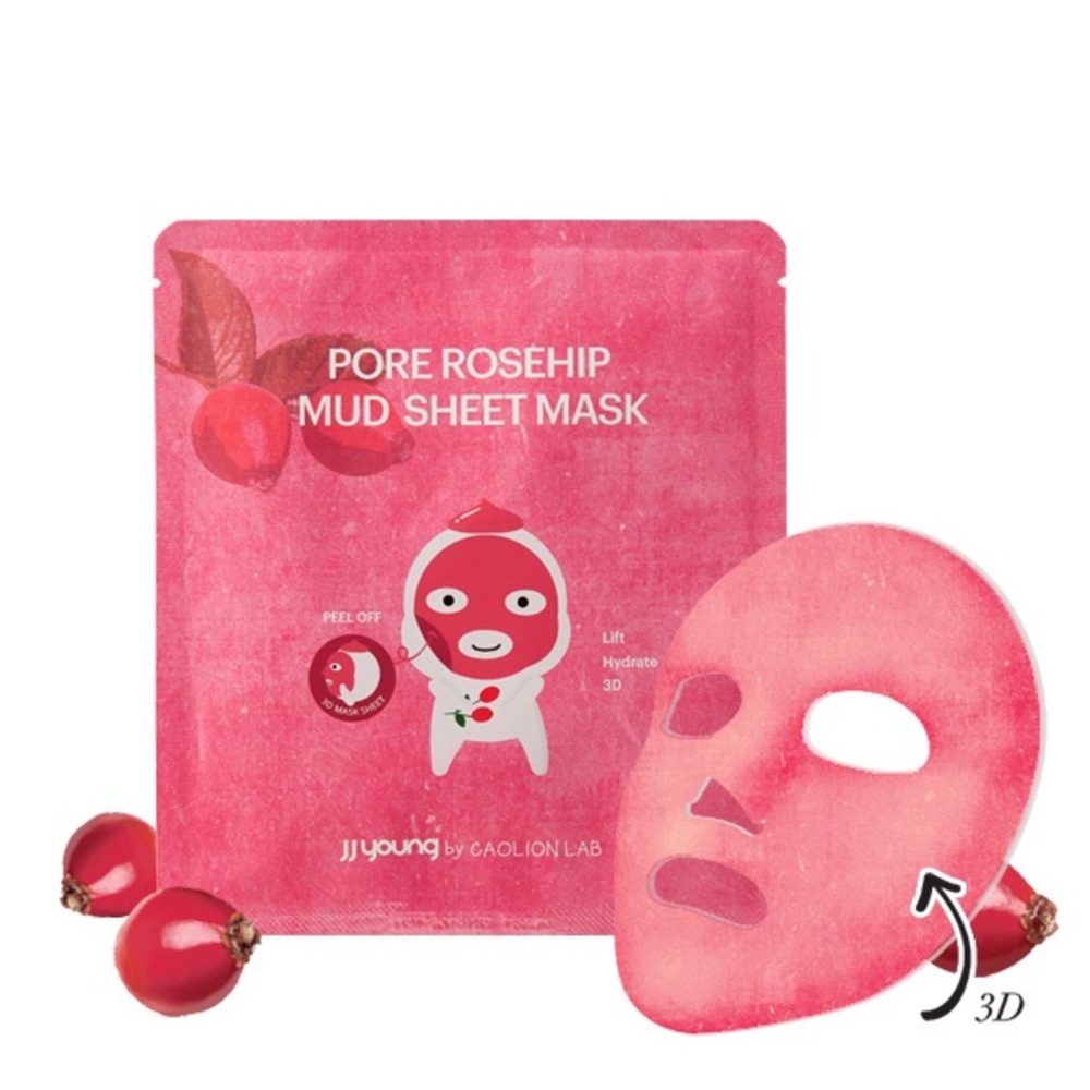 JJ Young Pore Rosehip Mud Sheet Mask